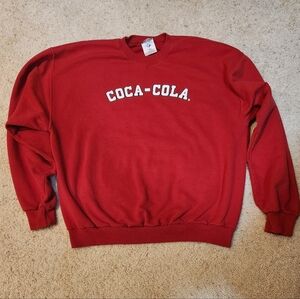 Coca Cola Red Men's Crewneck Sweatshirt - Size L